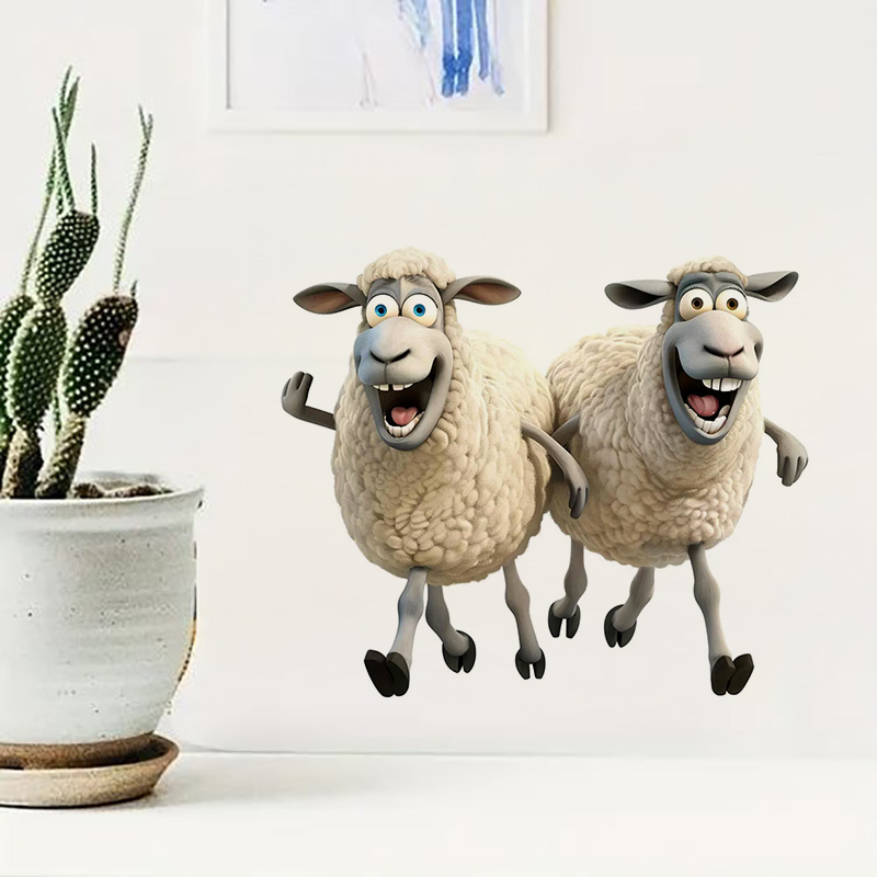 Funny Sheep Toilet Stickers De - Lighting Mcqueen Bedroom Decor 评论和价格