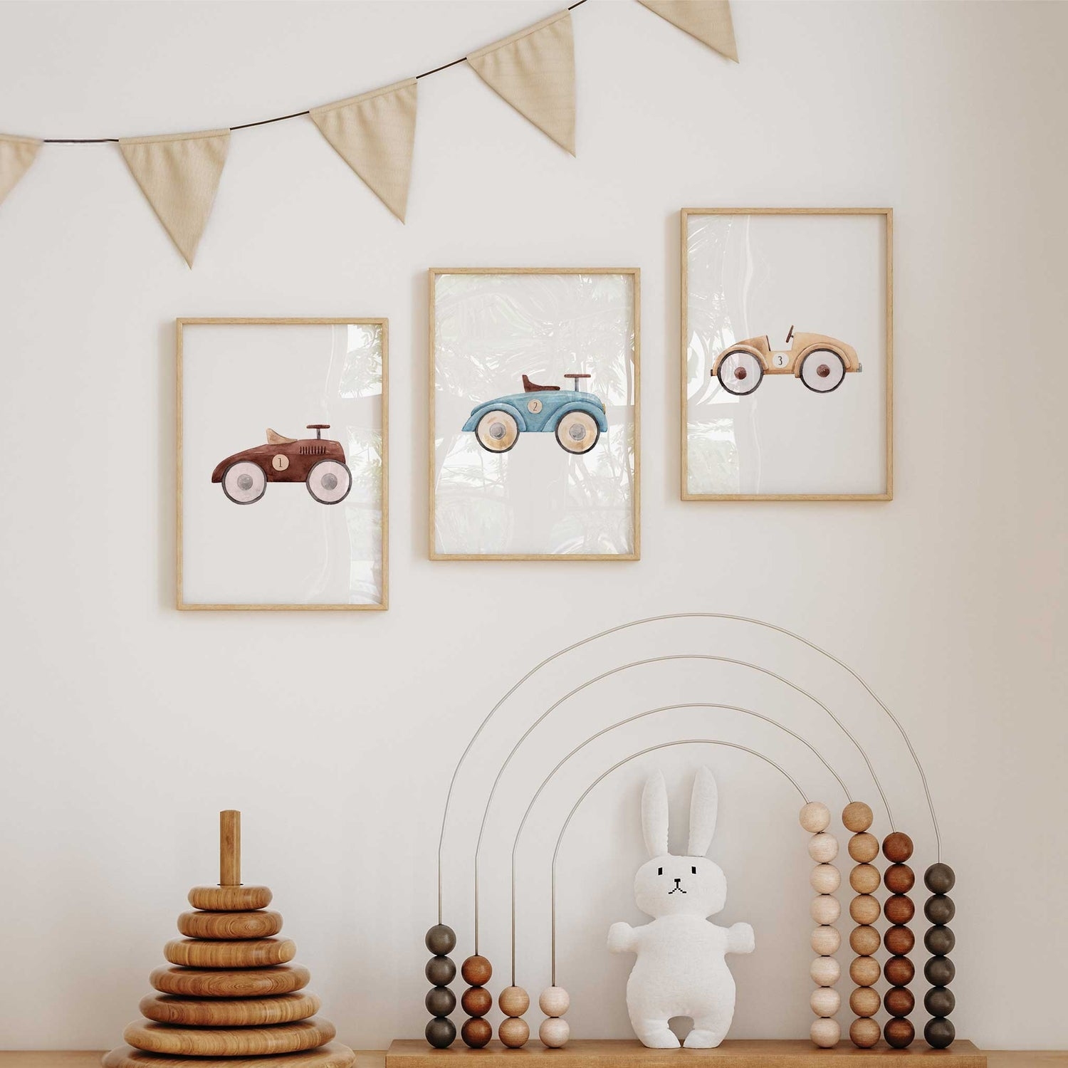 3pcs Cartoon Vintage Race Car  - Lighting Mcqueen Bedroom Decor 评论和价格