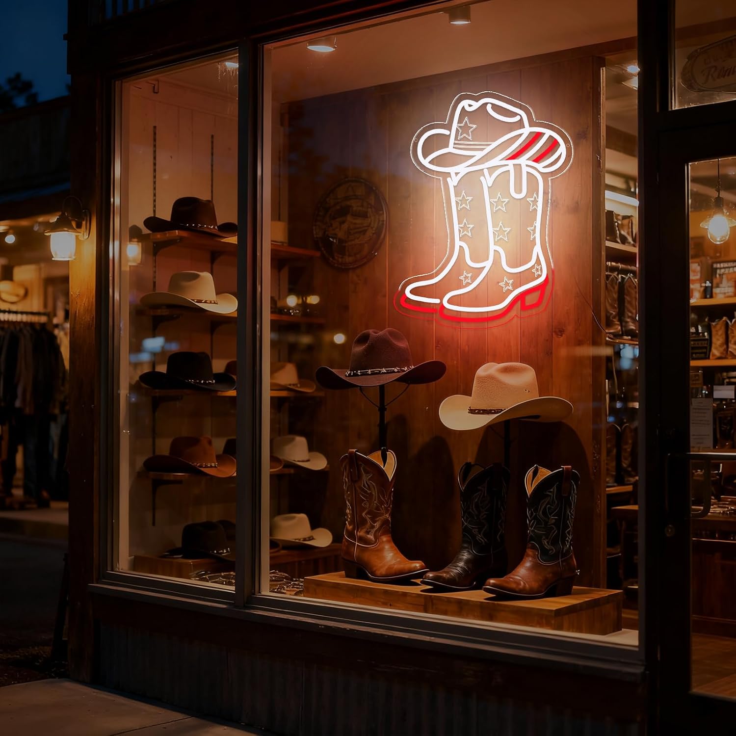 Cowboy Boots and Hat LED Neon  - Lighting Decoration Ideas 评论和价格
