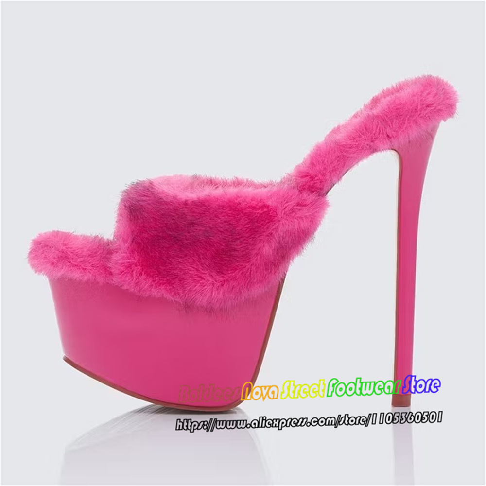 Trendy Hot Pink Open Toe Extre - Up Lighting Decor 评论和价格