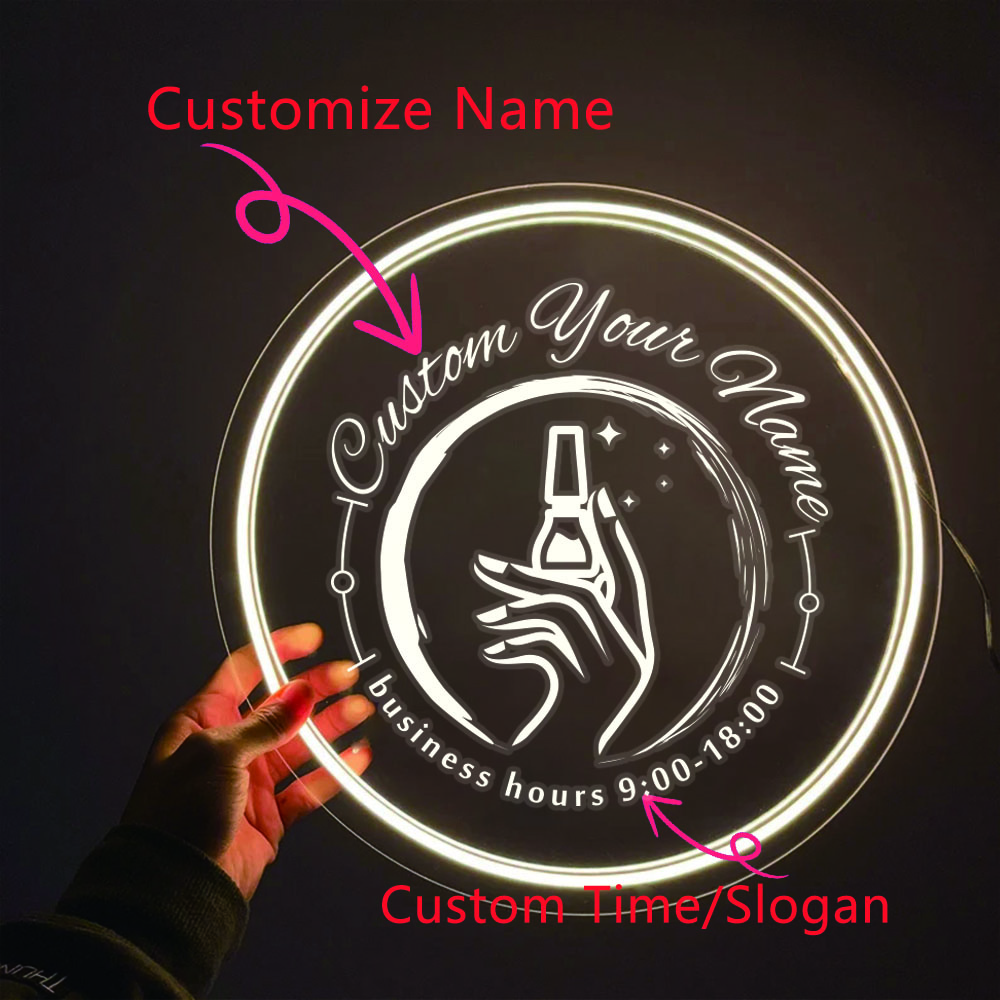 1PC Round Shape Nail Art Theme - Lighting Decoration Ideas 评论和价格